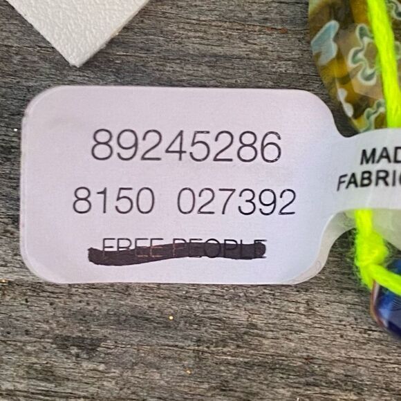 NWT New Free People Decorative Glass Bead Rope Dangle Post Earrings - Picture 5 of 5